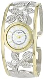 Golden Classic Women's 15901_TT Sparkling Spring Classic Rhinestone Leaf Detailing Bangle Watch