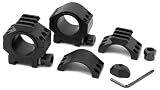 TMS Heavy Duty Tactical Scope Rings 30MM 1 Picatinny LOW HT