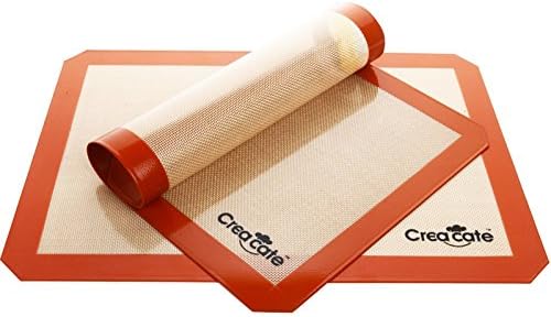 No Stick Premium Silicone Baking Mat for Baking &amp; Cooking &amp; Dinner,High Quality Mat in the Kitchen (2 pcs Set ，16 1/2"W x 11 5/8" L）