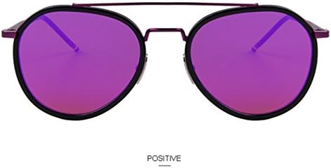 HelloKiti Vogue Young Stripling Fashion Colorful Oversized Designer Adult Metal Men &amp; Women Sunglasses(C4)