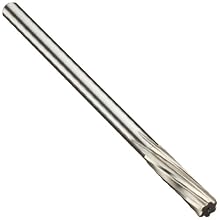 Alvord Polk 127-2 High-Speed Steel Chucking Reamer, Left Hand Spiral Flute, Round Shank, Uncoated (Bright)
