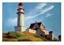 Lighthouse at Two Lights Art Poster Print by Edward Hopper, 25x18