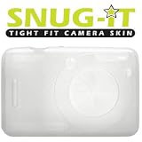 Delkin Snug-It, Silicone Digital Camera Skin for the Sony Cyber-Shot W50, W55 & W70, White, with Neck & Wrist Straps
