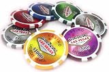 Las Vegas Poker Chip Set 14 gram- 7 color- includes 500 chips, dealer button, 2 decks of cards, 5 dice, and High Qualtity Case
