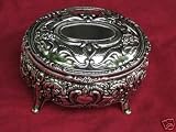 Ashley Silver Plated Musical Jewelry Music Box