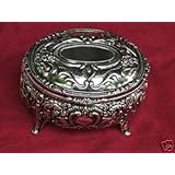 Ashley Silver Plated Musical Jewelry Music Box