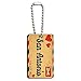 Air Mail Postcard Love for San Antonio Wood Wooden Rectangle Key Chain