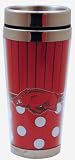 NCAA Arkansas Razorbacks Polka Dot Travel Mug