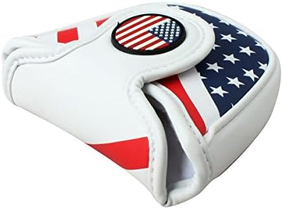 Craftsman Golf USA Flag Star Magnetic Golf Mallet Putter Cover Headcover for Scotty Cameron Taylormade Odyssey Ping Mallet Club