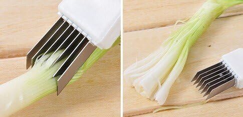 New Shredded Knives Onion Chives Device Slicer Kitchen Chopping