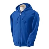 FRUIT OF THE LOOM FULL ZIP HOODED SWEATSHIRT HOODIE - 9 COLOURS