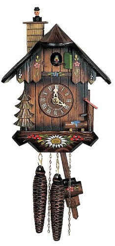Hubert Herr 1-Day Cuckoo Clock with Moving Chimney Sweeper