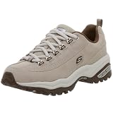 Skechers Womens Premium Sneaker,Stone/Brown,7 M