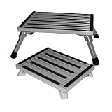 Brylane Home Folding Step Stool (SILVER,0)