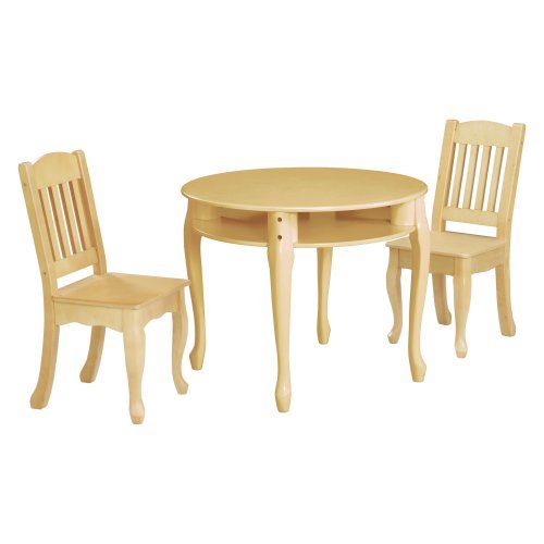 Teamson Kids Windsor Round Table and Chairs Set in Natural