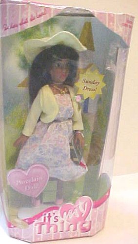 It's My Thing Brass Key African American Sunday Dress Porcelain Doll