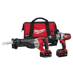 Milwaukee 2690-22 18-Volt Hammer-Drill and Sawzall Reciprocating Saw Combo Kit: Home Improvement
