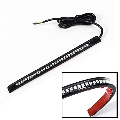 RED & AMBER 16W 32-SMD LED Strip Car Motorcycle Brake Running Turn Signal Light