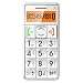 JUST5 J509 Easy to Use Unlocked Cell Phone with Big Buttons, Amplified Sound, Personal Emergency Response System (White)