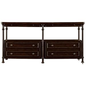 European Farmhouse Patron's Console Bookcase/filing Table