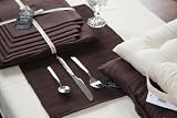 Chocolate Table Runner 100% Cotton/ 17 x 70 Inch / 44x178cm/ Easy care/ Washable at 60 Deg C / Homescapes Brand/ Normally delivered Next Working Day at No Extra Cost / Postage refund of £2.02