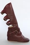 80%20 The Cody Buckle Back Hidden Wedge Boot in Ox Blood,Shoes for Women