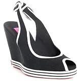 Betseyville by Betsey Johnson Vicki Peep Wedge