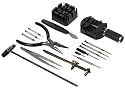 16 Piece Watch Battery and Band Replacement Tool Kit (BLACK)