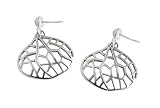Small Sterling Silver Earrings with Delicate Organic Shapes From the Life Collection By Mauricio Serrrano Jewelry