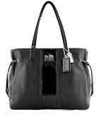 COACH Chelsea Leather Stripe Charlie Tote 18962
