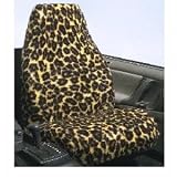 Black Leopard Bucket Seat Cover