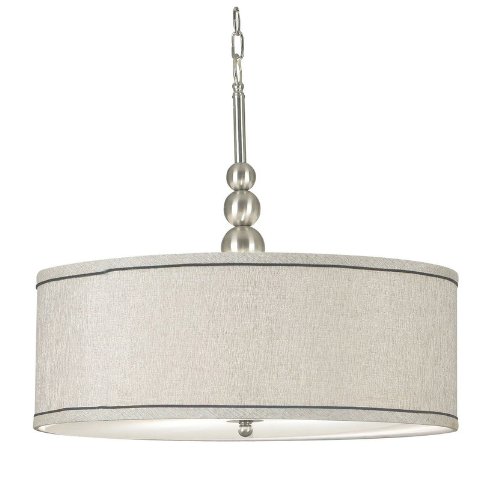 Kenroy Home 91640BS Margot 3 Light Pendant, Brushed Steel Finish