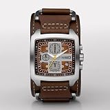 Fossil Cuff Chronograph Brown Dial Watch