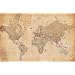 World Map (Vintage Style, Huge) Art Poster Print - 39x55