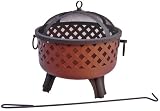 Landmann USA Garden Lights Baton Rouge Firepit Georgia Clay Finish