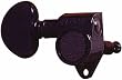 Grover 3+3 Rotomatics Machine Heads with 18:1 Gear Ratio, Black Chrome