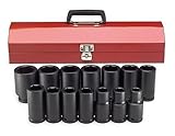 SK Hand Tools 87914 14-Piece 3/4-Inch Drive 6 Point Deep Fractional Impact Socket Set [並行輸入品]