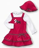 Little Bitty Little Girl Scotty Dog Corduroy Jumper Set