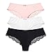 Ekouaer Women's Comfort Lace Cheeky Hipster Panty Plus Size 3 Pack