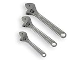 Olympia Tool 01-073 3-Piece Adjustable Wrench Set: 6-Inch, 8-Inch, 10-Inch