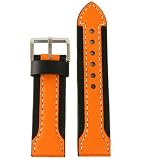 Watch Band Genuine Leather Strap Thick for Sports Watches 20mm