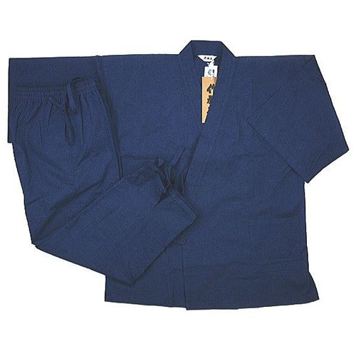 綿スラブ織地厚作務衣（さむえ）