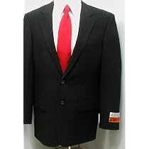 Brand New Italian Designed Hand Tailored Loriano 100% Virgin Wool Super 140s Men's Two Button Black Dress Suit