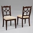 Masterpiece Game Chair, 20" Seat Height - Lightly Distressed Faux "Medium Mahogany" Finish By Powell Furniture