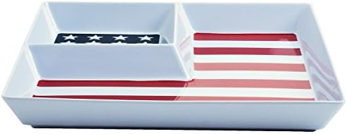 Kane Home Stars & Stripes Chip and Dip Platter
