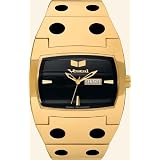 VESTAL DESTROYER WATCH GOLD W  BLACK DIAL and DATE DISPLAY DES022 by Vestal