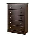 Regency 5 Drawer Chest - Espresso