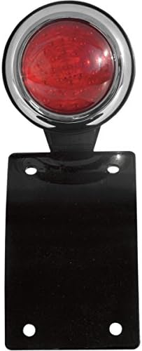 NYC Choppers 1950 Pontiac Bobber Style Vertical Radius Side-Mount Tail Light/License Plate Assembly 50PONTRAD