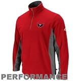 Washington Capitals Majestic "Straight Ahead" 1/4 Zip Micro Fleece Pullover