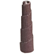 3M Full Tapered Cartridge Roll 341D,3/8" Diameter x 1" Length, P180 Grit (Pack of 100)